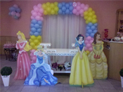 Decoração de festa infantil - Princesas